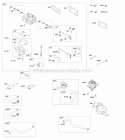 Carburetor Fuel Pumps Fuel Hoses Diagram and Parts List for 611475-0119-E1  Briggs and Stratton Engine